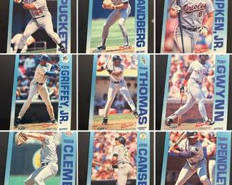 Baseball Cards, Ken Griffey Jr., Cal Ripken Jr., Tony Gwynn