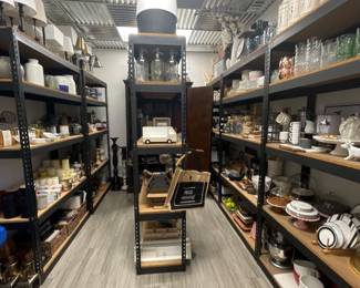 Tons of knick knacks and small decor items