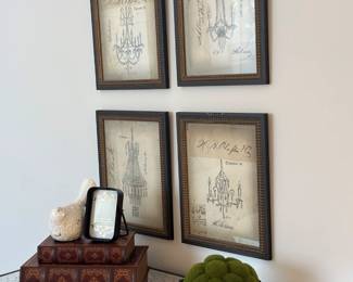 Art, frames, knick knacks, greenary