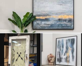 Large Canvas Art - Large Clocks 