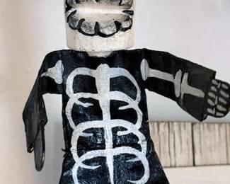 Skeleton folk art
