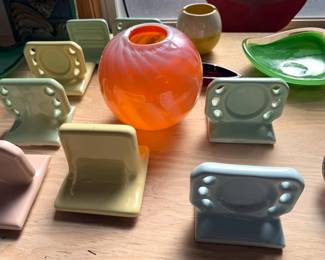 Vintage bathroom tiles for soap + toothbrushes