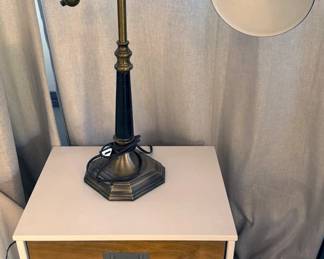 Side table/nightstand + lamp