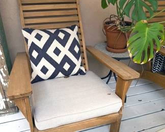 Wooden Adirondack chairs