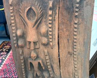 Dogon wood door panel from Mali