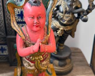 Sudhana + Ganesh statues