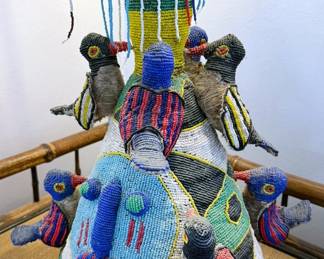 Yourba beaded crown/ceremonial headpiece