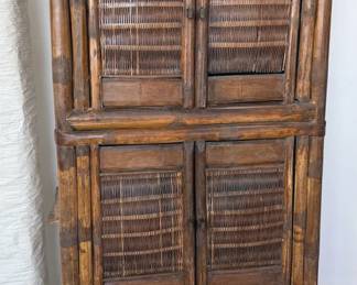 Bamboo/wicker cabinet
