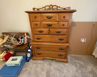 . . . maple chest of drawers