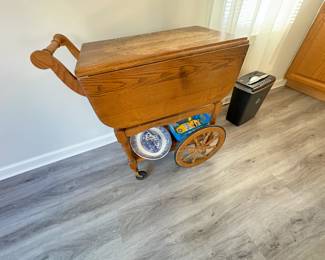 . . . oak tea cart