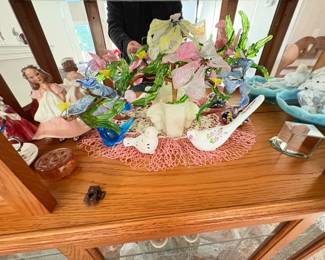 . . . glass floral piece