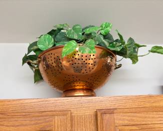 . . . copper strainer