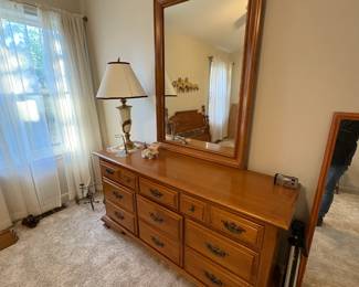 . . . maple mirrored dresser