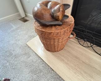. . . basket and cat