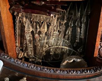 Crystal drops for chandeliers.