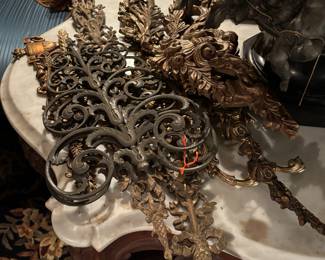 Decorative architectural pieces in wood and metal