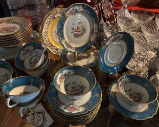 Royal Limoges "Duplessis" designed for Princess Margarets wedding