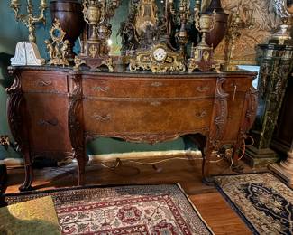 Dining room buffet with matching table and 4 chairs