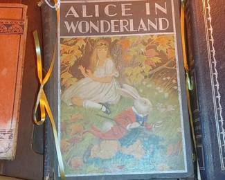 Vintage Alice in Wonderland book
