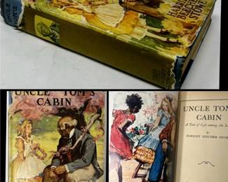 Antique Uncle Tom's Cabin book with dust cover