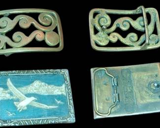 Vintage belt buckles