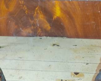 Gorgeous flame Stitch mahogany