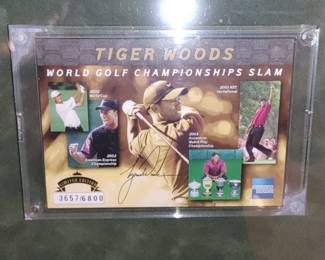 Jumbo card Tiger Woods World Golf Championship slam