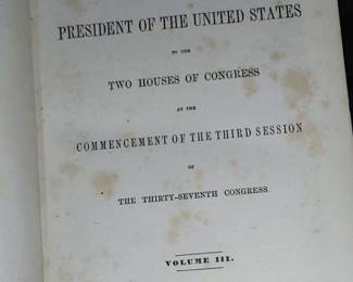 Copyright 1862 President Lincoln was in office at this time