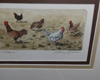 Chickens by artist Anthony Brown