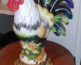 Colorful Vintage Rooster by J Willfred of the Charles Sadek Company" porcelain figurine.
Artist/Company: J Willfred, part of the Charles Sadek Company.