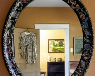 Oval mirror decorated by Tommy