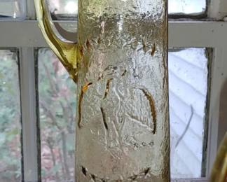 Mid-century modern and amberina tall pitcher