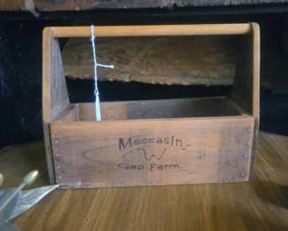Antique box moccasin Gap Farm