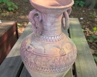 Vintage terracotta water jug