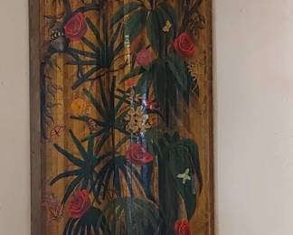 Hand painted folding screen painted by Tommy