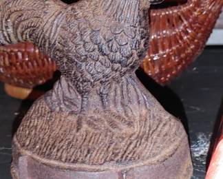 Early French cast-iron doorstop.  timeworn and filled with character and charm, it’s a lovely addition to your farmhouse decor