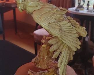 Gorgeous cockatiel sculpture