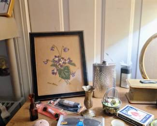 Pewter flask and other stuff stuff