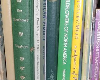 Wildflowers of North America trees and shrubs for the southeast 
Book a potpourri of pansies
Book on orchids
American violets
