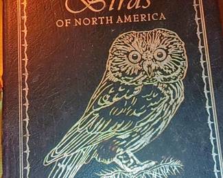 Beautiful leather bound first editions Smithsonian birds of North America gold tipped pages