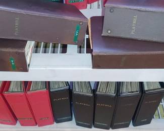 Huge collection of playbills all organized and folders by years I believe they start in the 1940s and end in the early 1980s