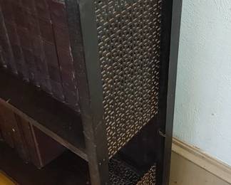 Very nice Oriental bookshelf one of the panels has fallen out but it can be put back
