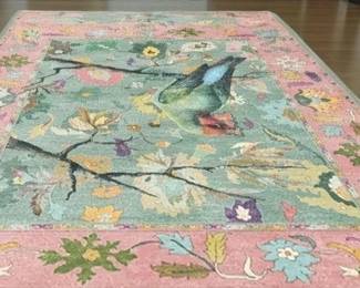New tropical bird rug