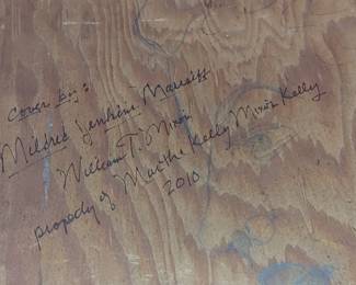 Drawn by Aunt Annie -Granny Jewel Barron Pasleys sister-Mildred Barron Jenkins ( circa 1940's)
Mama took us to visit our great Aunts quite often.  Aunt Annie liked to paint the days o of old in the South. She gave Mama this painting over 50 yrs ago. It remained in my home ( they old home place) until Mama's passing in 2007... I noticed it was missing when I remodeled & moved in 2010. Apparently from the note on the back Tommy "borrowed it" from my house! Lol
