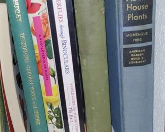 All about house plants book
butterflies through binoculars
 Botanicals book
 Encyclopedia of roses book