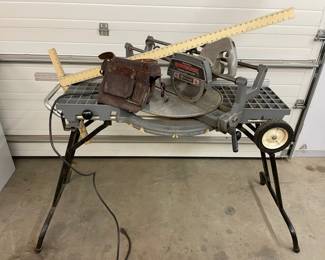 Rockwell Trim Saw, Framing Square and Leather Tool Belt