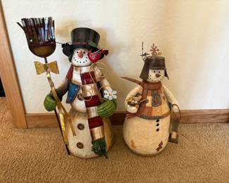 Two Metal Snowman