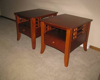 Pair of end tables