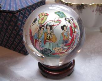 Hand painted globe