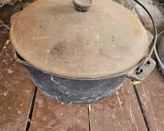 large cast iron fire pot